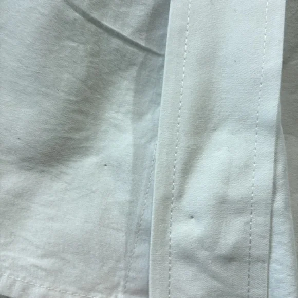 IZOD Cotton White Pocket Long Sleeve Button Down Shirt sz 4XLT - Picture 8 of 11